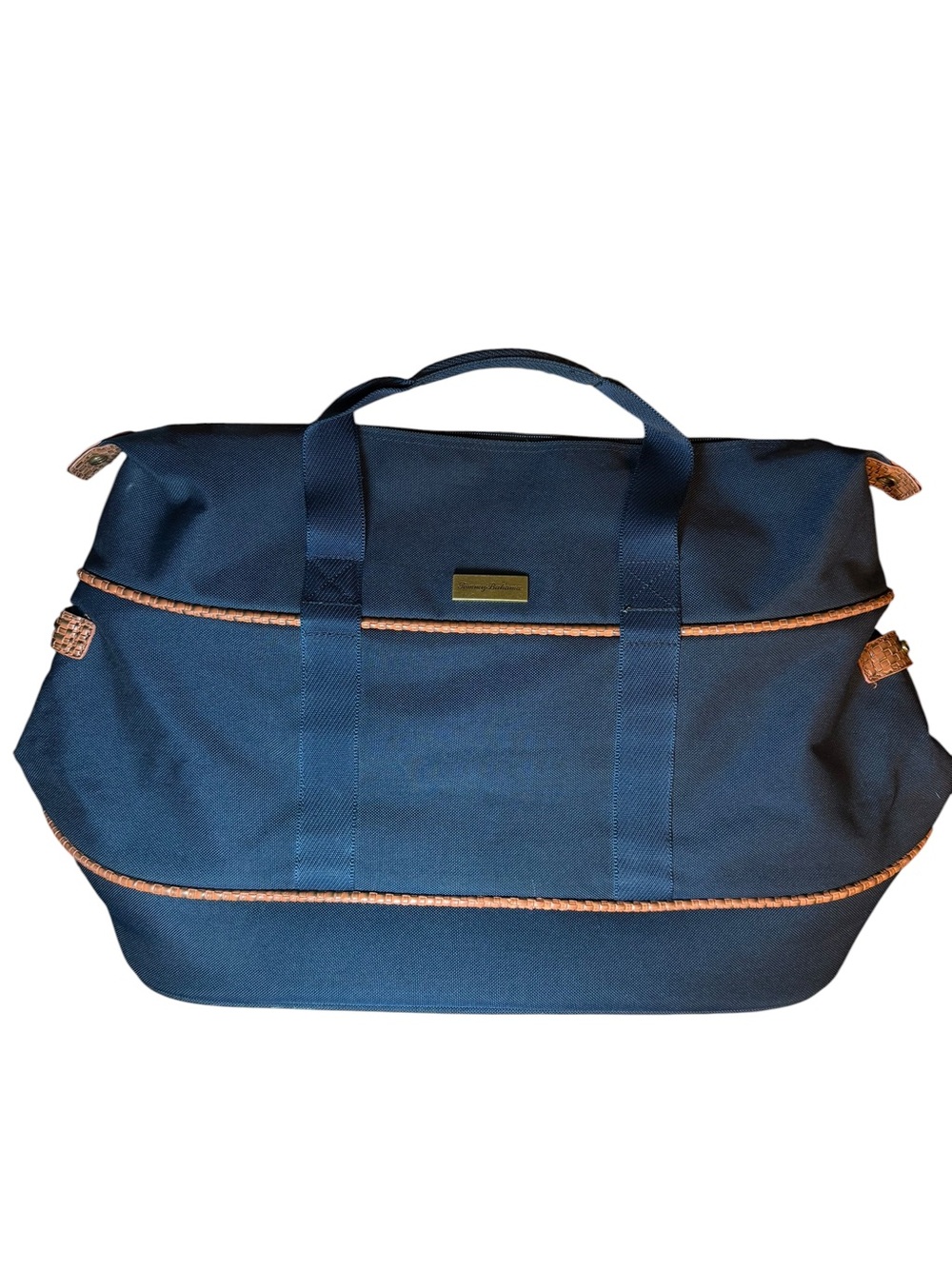 Tommy Bahama Navy Expandable Weekender Duffel Travel Bag